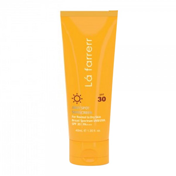کرم ضدآفتاب بی رنگ پوست خشک SPF30 لافارر