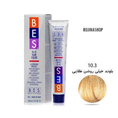 رنگ مو بس شماره 10.3 بلوند طلایی پلاتینه