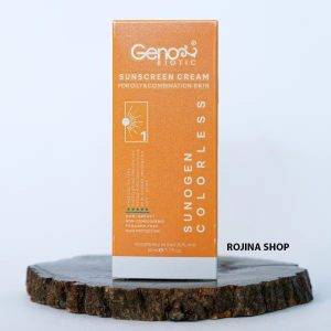 کرم ضدآفتاب ژنوبایوتیک پوست چرب و مختلط بی رنگ