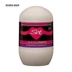 مام رول ضد تعریق زنانهSheمدلClubberحجم40ml
