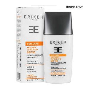 کرم ضد آفتاب و ضد لک بی رنگ SPF50 اریکه