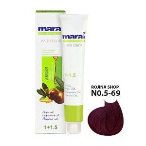 رنگ مو یاقوتی شرابی مارال شماره 5.69