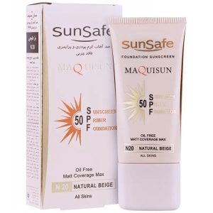 کرم ضد آفتاب سان سیف مکی سان N20 natural beige حجم ۴۰ میلی‌لیتر رنگی بژ طبیعی