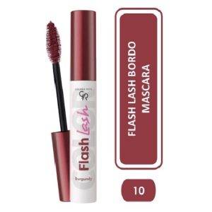 ریمل رنگ بورگاندی شماره 10 گلدن رز مدل Flash Lash